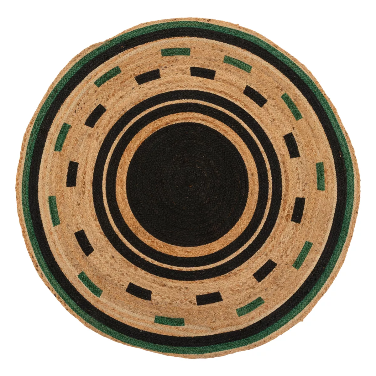 Alfombra de salón redondo yute (120 cm) Mala Beige