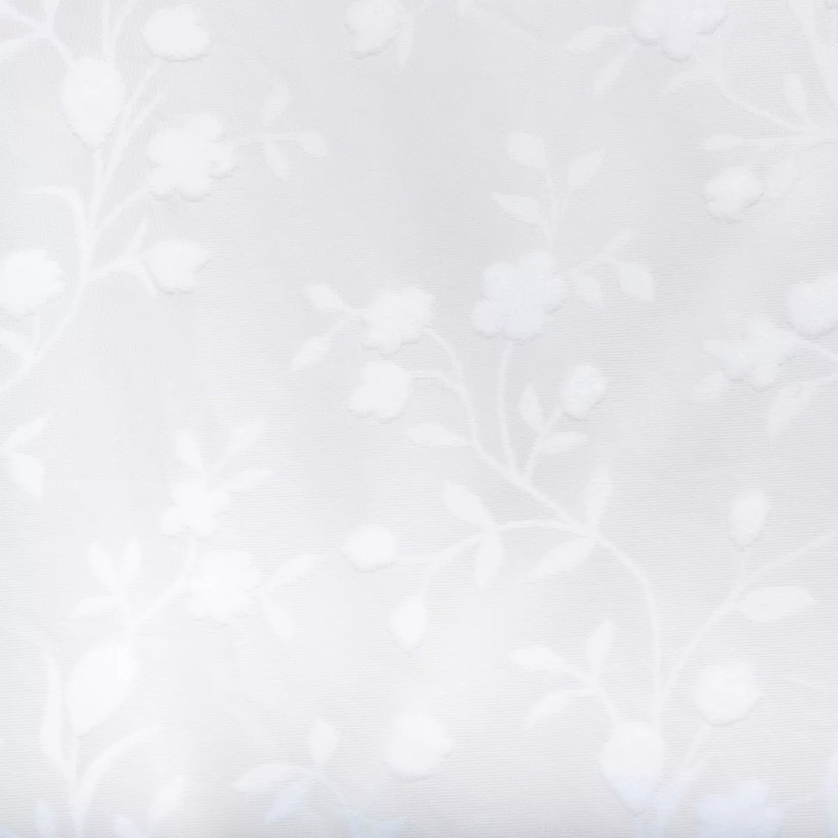 Tenda trasparente occhielli (140 x 240 cm) Flore Bianca