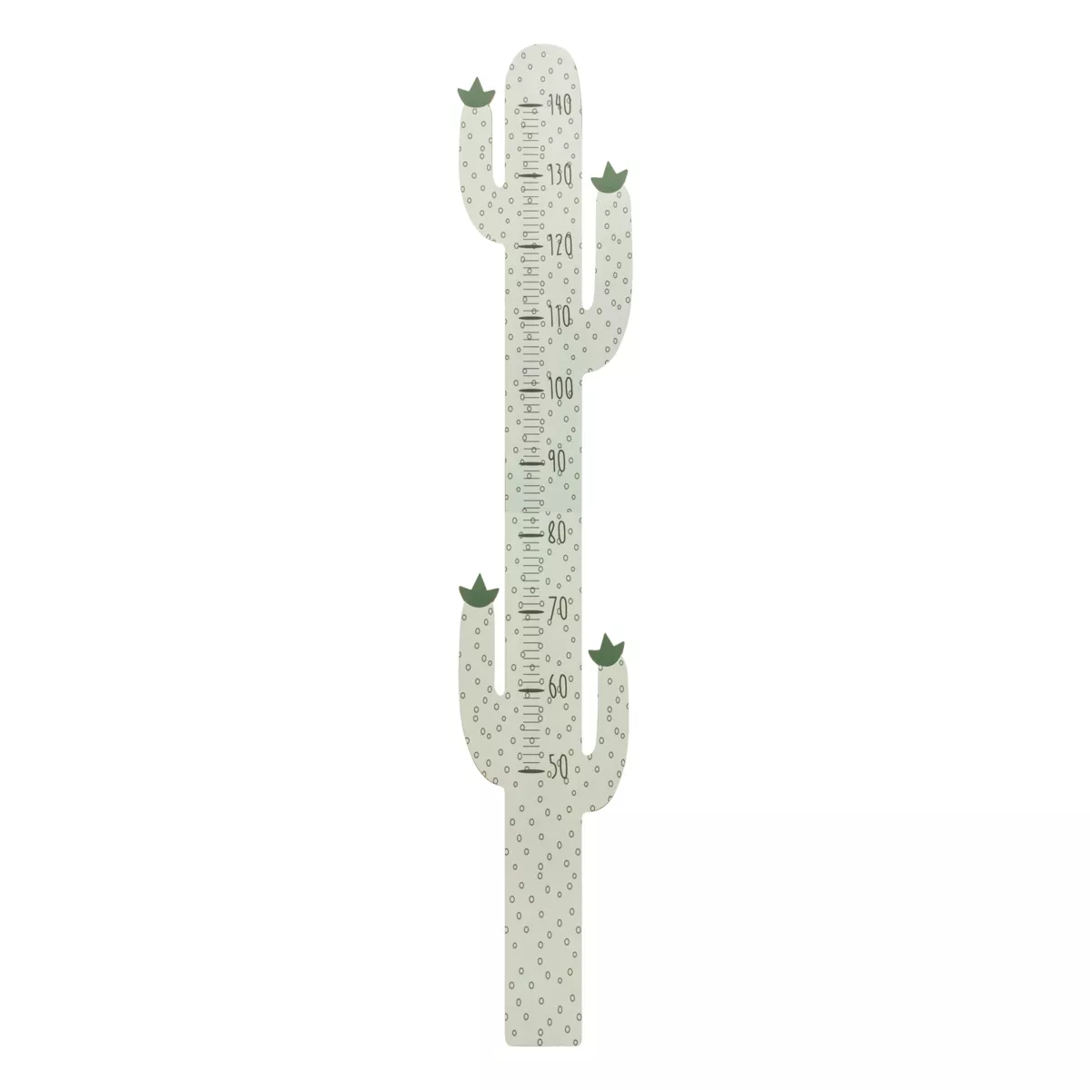 Messlatte Holz Kinderzimmer (H 140 cm) Cactus Grün