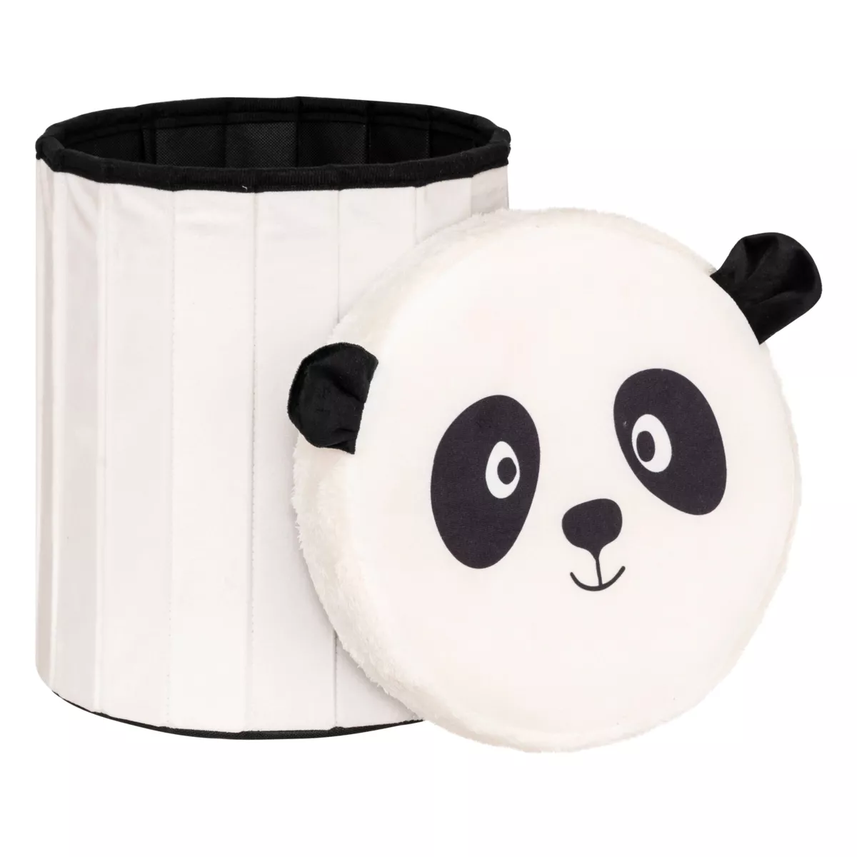 POUF PLI PANDA H38 D. 30 x H. 36 cm