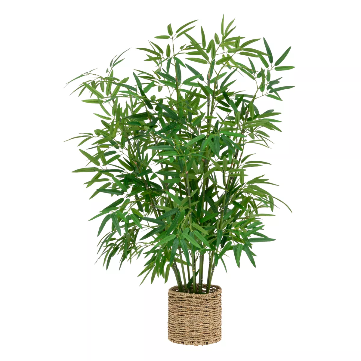 Kunstpflanze im geflochtenen Topf (H100 cm) Bambou Ly