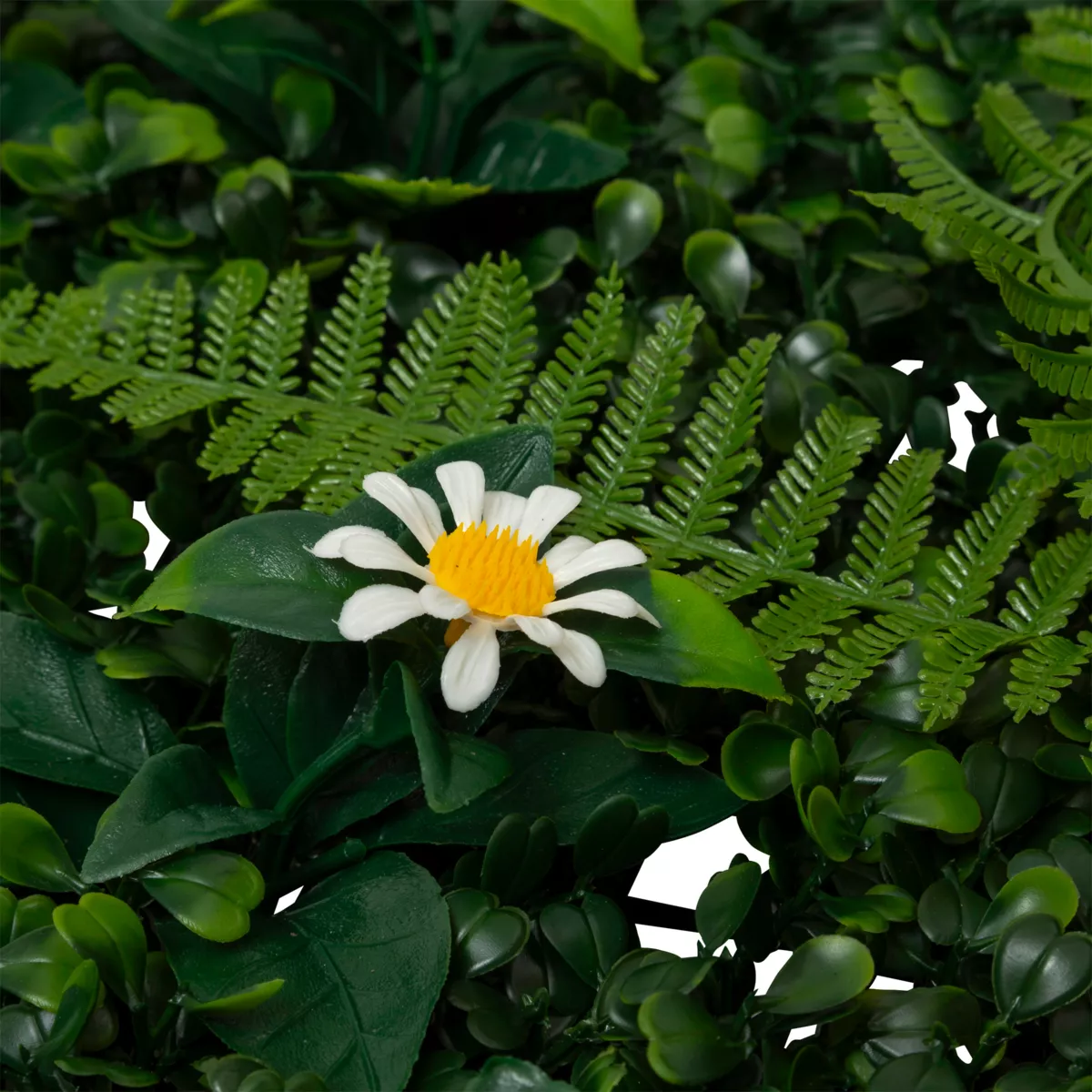 Quadratische Pflanzenwand (50 x 50 cm) Jungle Grün