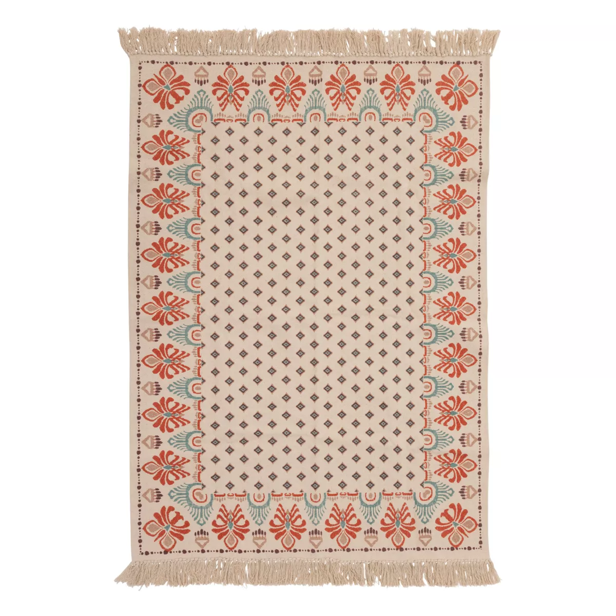 TAPIS COT IMP IKAT 120X170 L. 170 x P. 120 x H. 1 cm