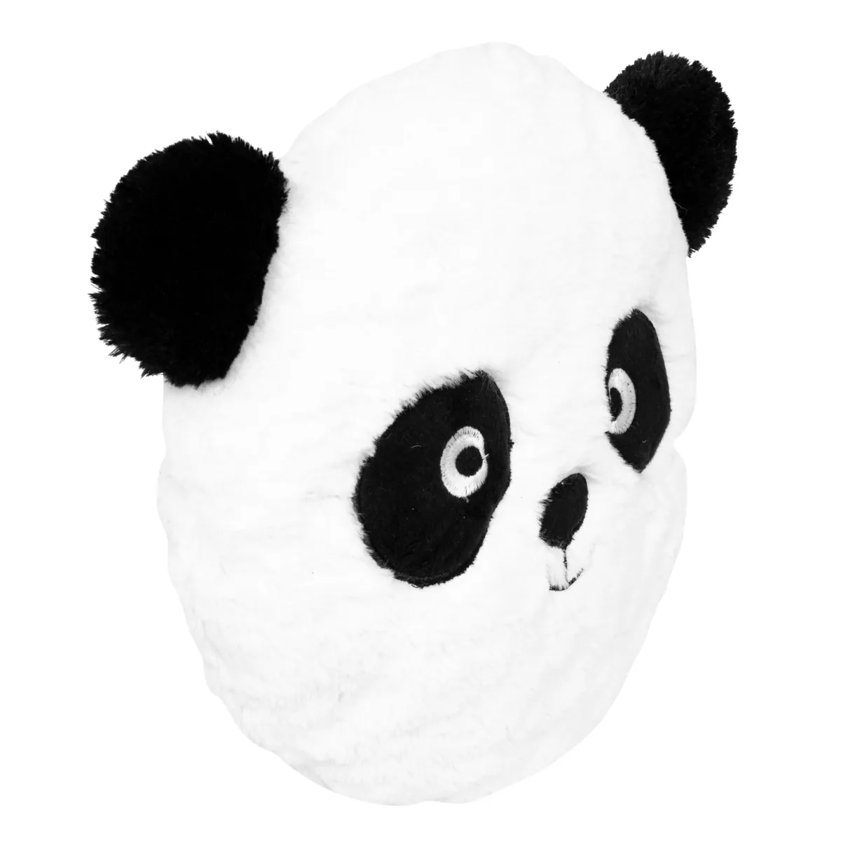 Coussin rond enfant (27 cm) Panda Blanc