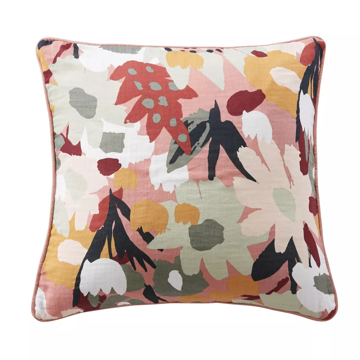 Coussin carré gaze de coton (45 x 45 cm) Azel Multicolore