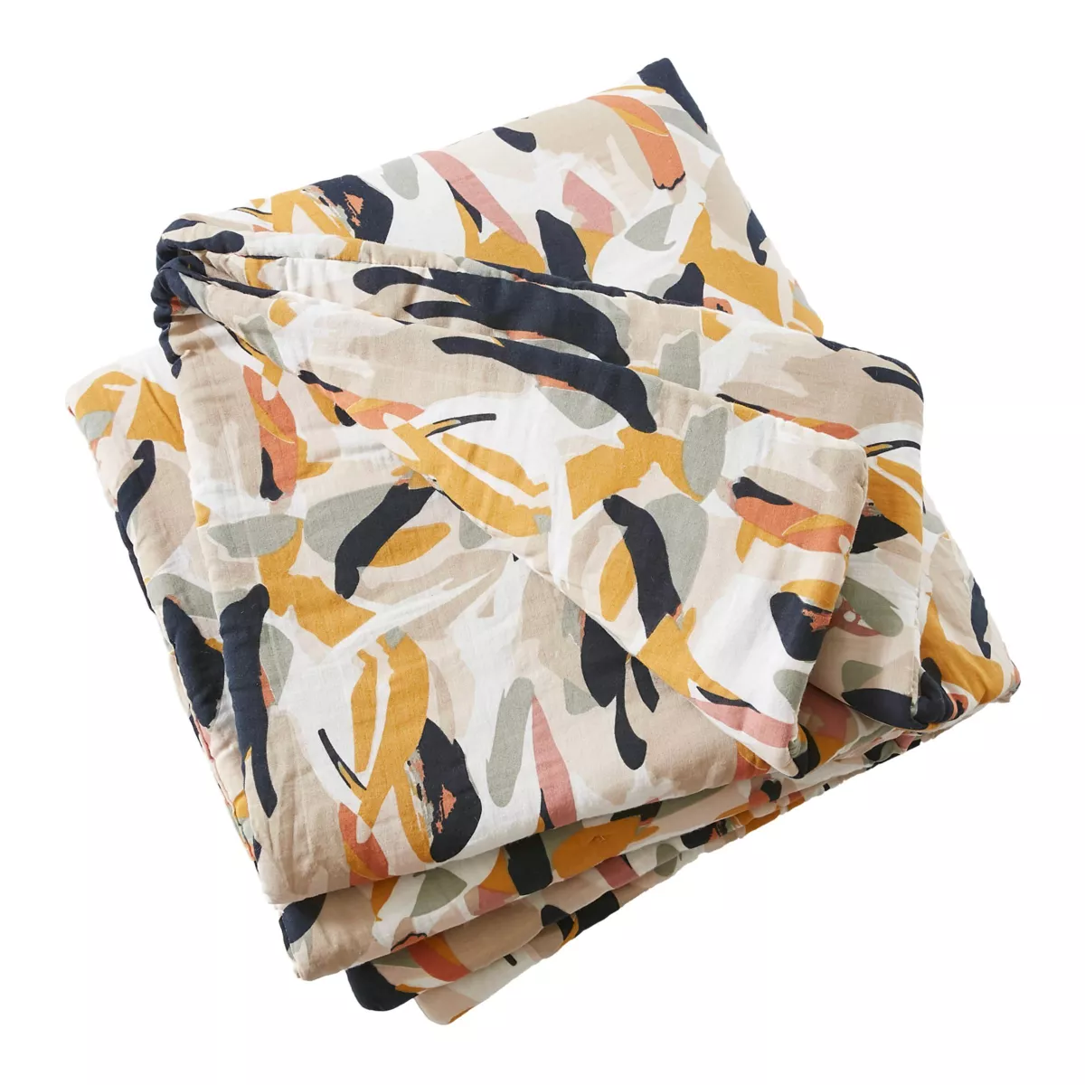 Camino de cama edredón de gasa de algodón (90 x 200 cm) Mathilda Multicolor