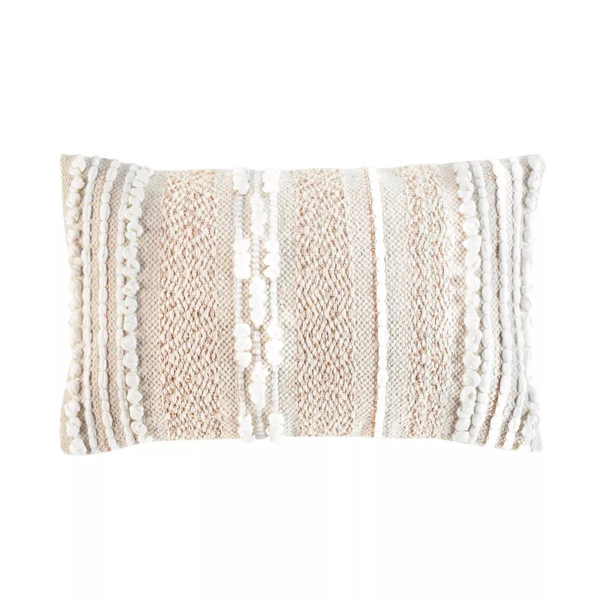 Coussin DŽhoussable (30 x 50 cm) Blanca, Polycoton Fantaisie Finition Fils MŽtal