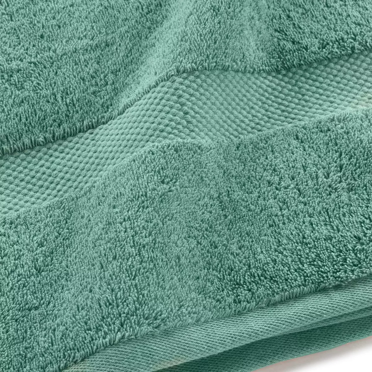 Lot de 2 gants de toilettes coton (15 x 21 cm) + 2 serviettes de bain coton (50 x 90 cm) + 2 serviettes de bain coton (70 x 1