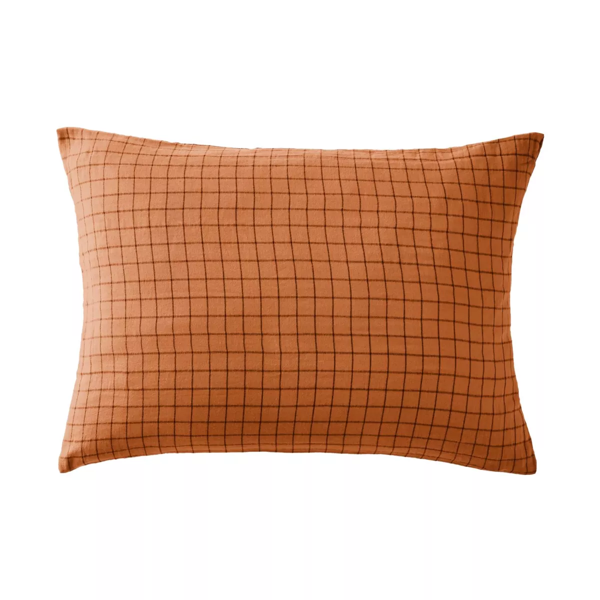 Taie d'oreiller rectangulaire gaze de coton (50 x 70 cm) Gaïa Mix Abricot