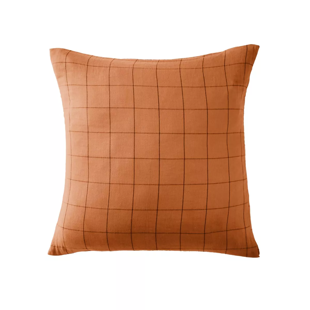 Federa quadrata garza di cotone (60 x 60 cm) Gaïa Match Albicocca