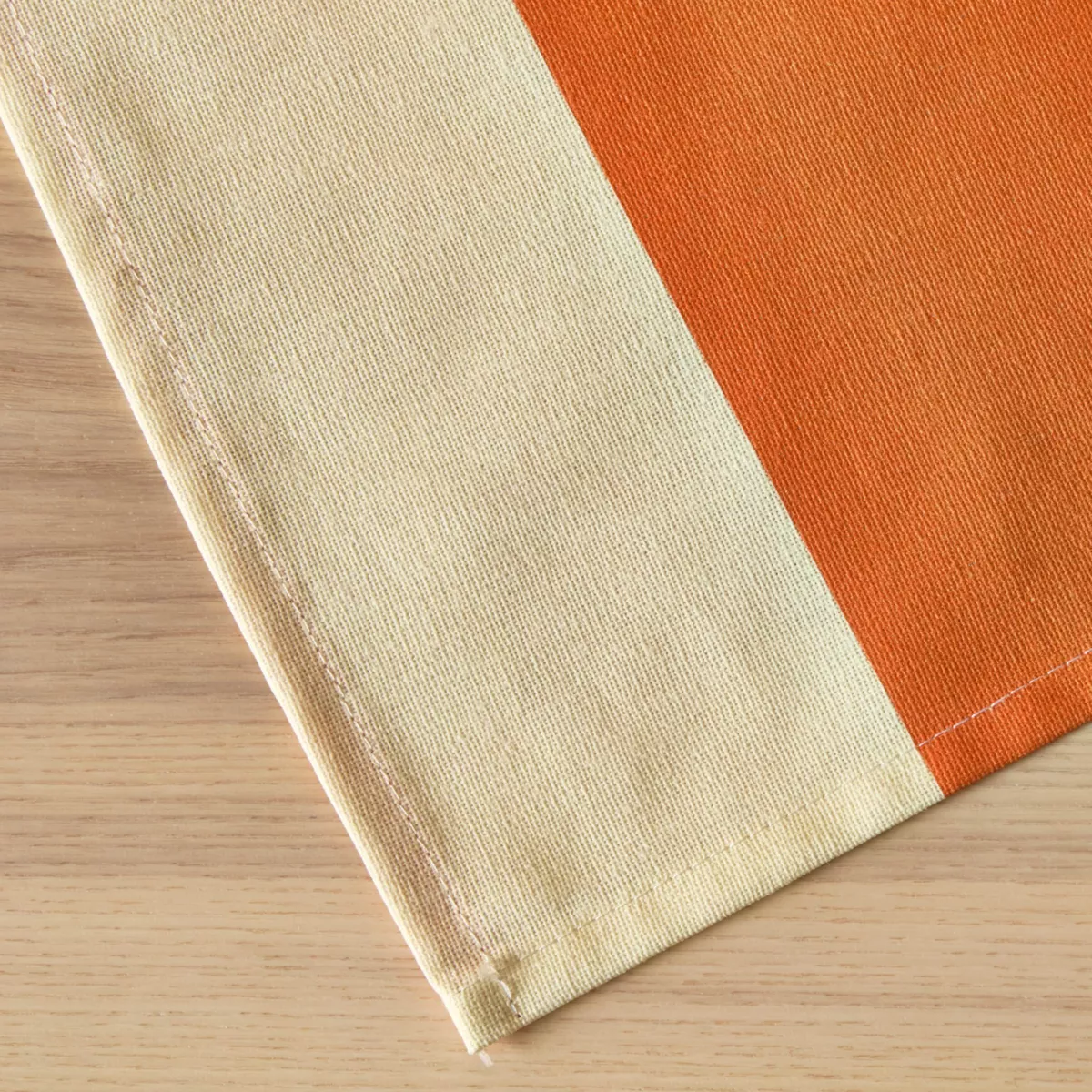 EM - Nappe en coton enduit 150 x 250 cm CLEMENTINE orange