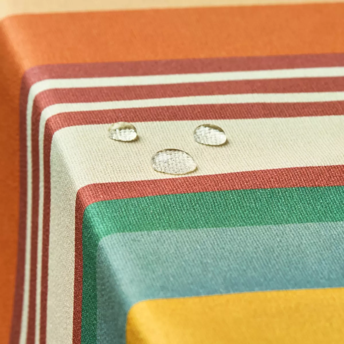 Tischdecke rechteckig Baumwolle beschichtet (150 x 250 cm) Ajaccio Mehrfarbig