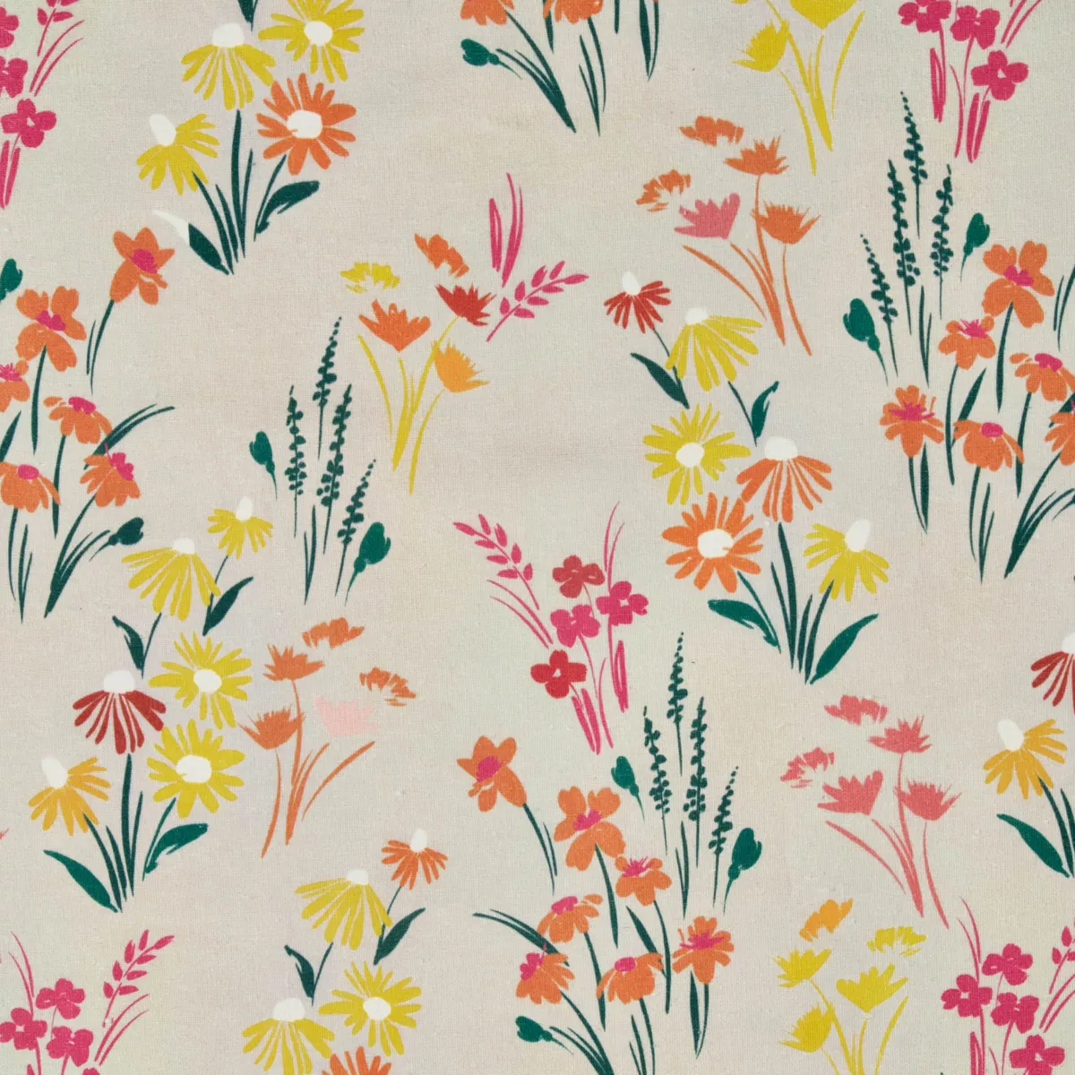 Rechthoekig gecoat katoenen tafelkleed (150 x 350 cm) Juliette Beige