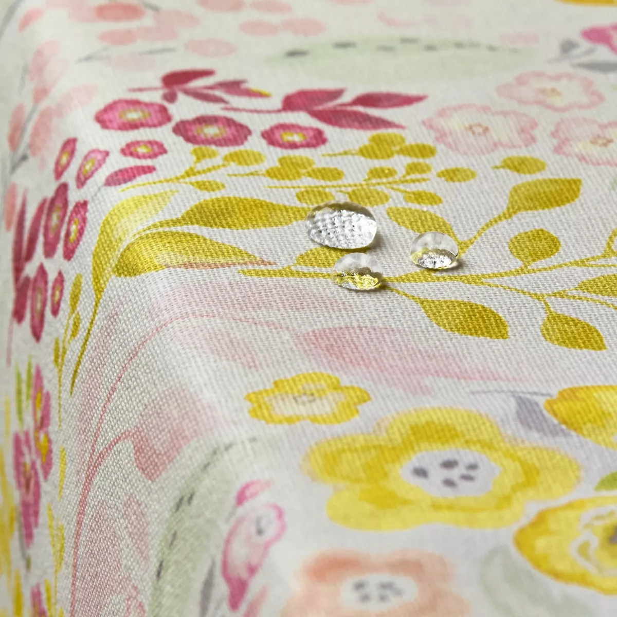 EM - Nappe en coton enduit 150 x 250 cm PAQUERETTES