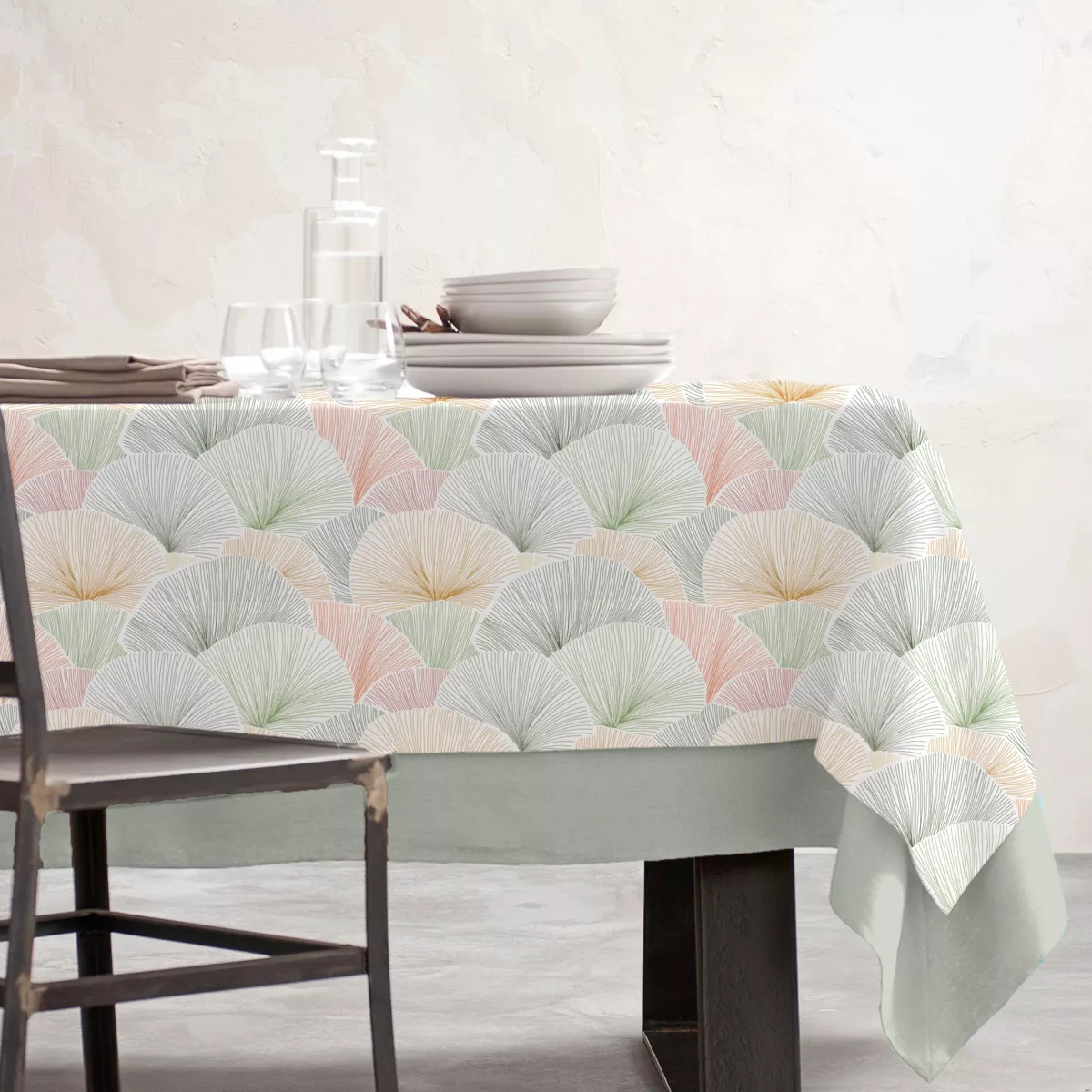 EM - Nappe en coton enduit 150 x 350 cm BOSTON