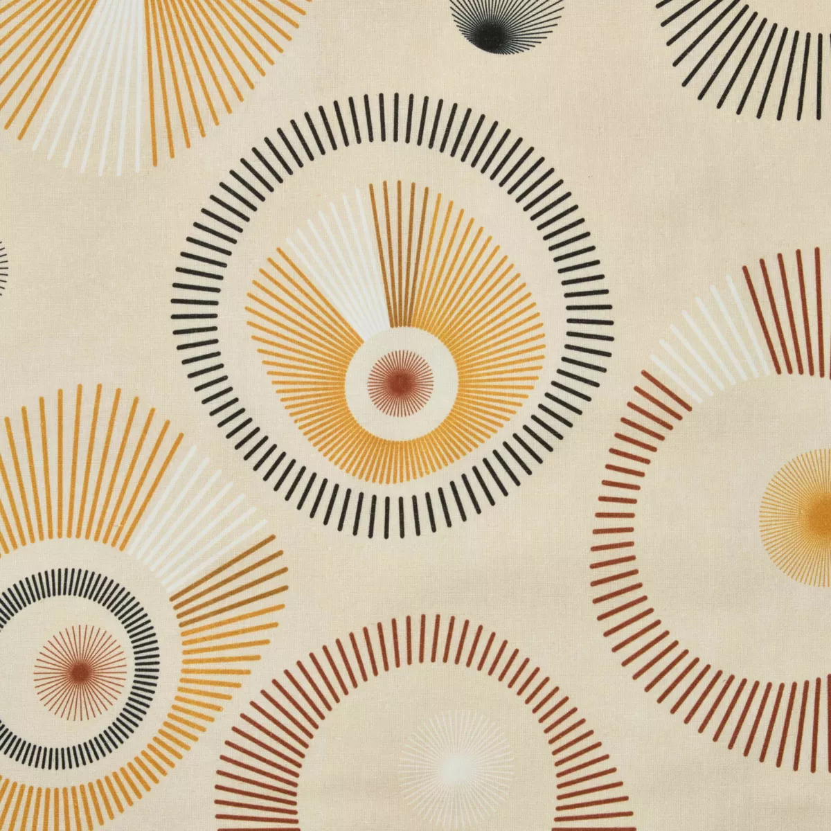 Tischdecke rechteckig Baumwolle beschichtet (150 x 250 cm) Manhattan Beige