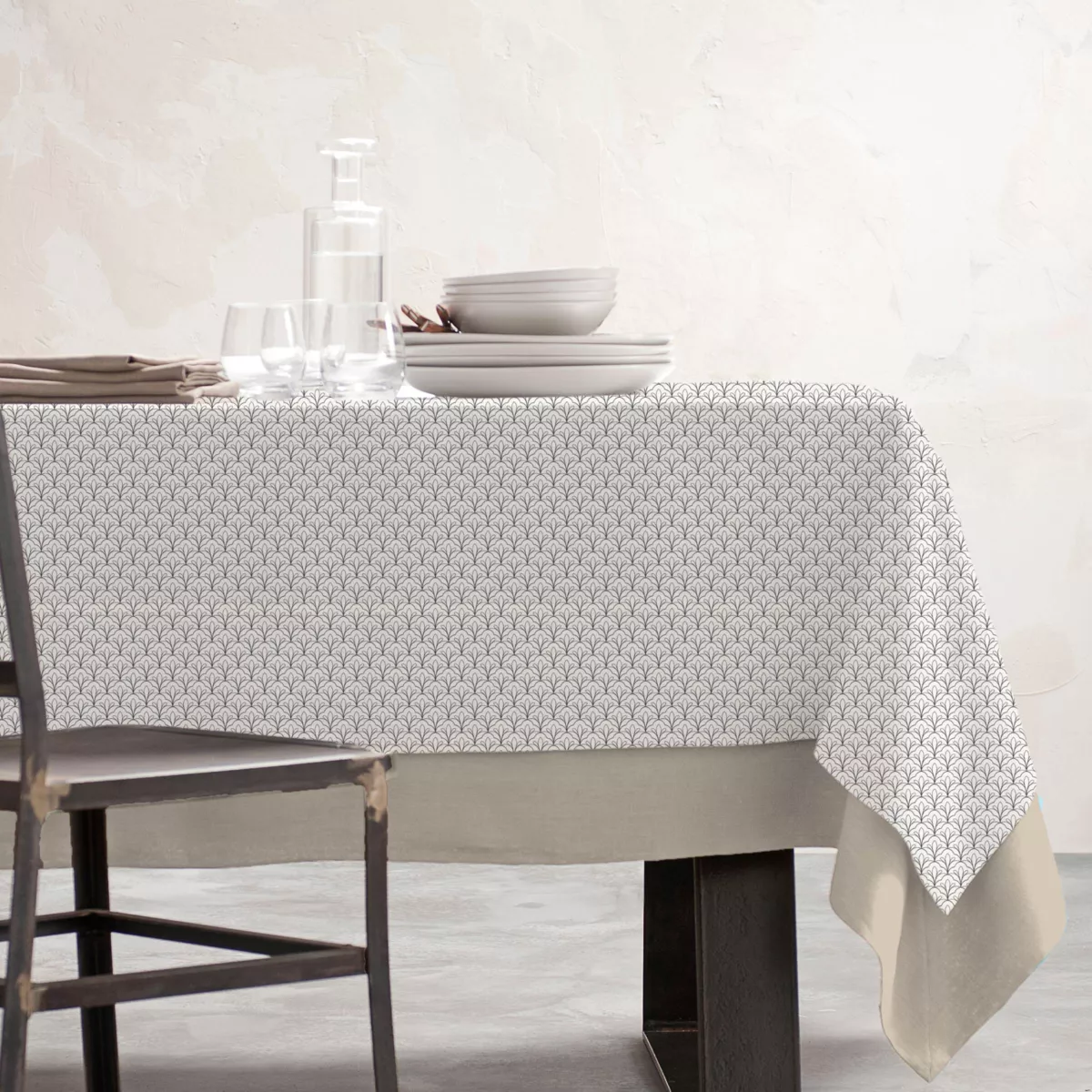 EM - Nappe en coton enduit 150 x 250 cm CLARA