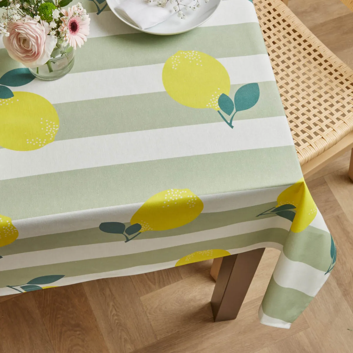 EM - Nappe en coton enduit 150 x 350 cm ANTIBES
