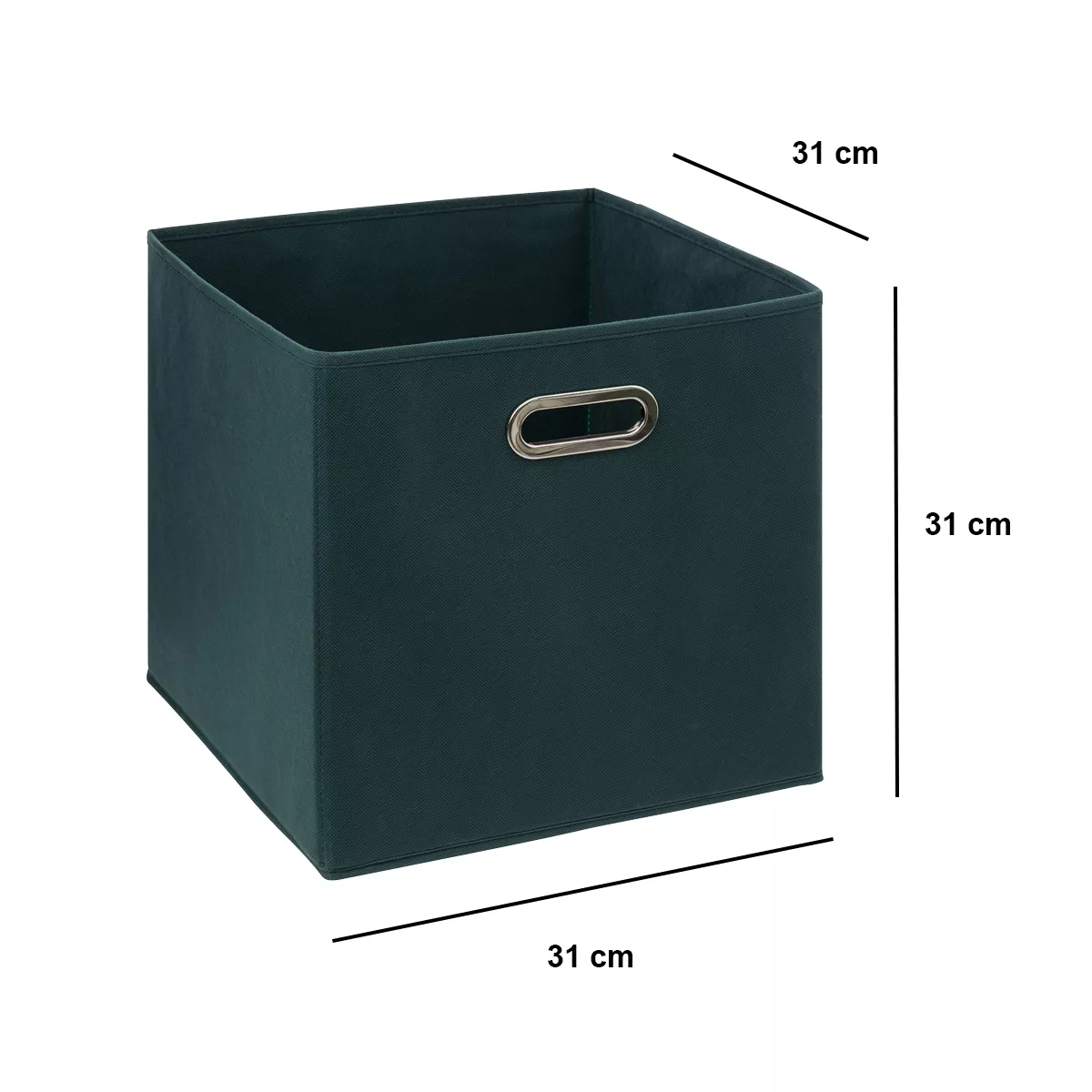 Faltbox (31 x 31 cm) Helena Petrolblau