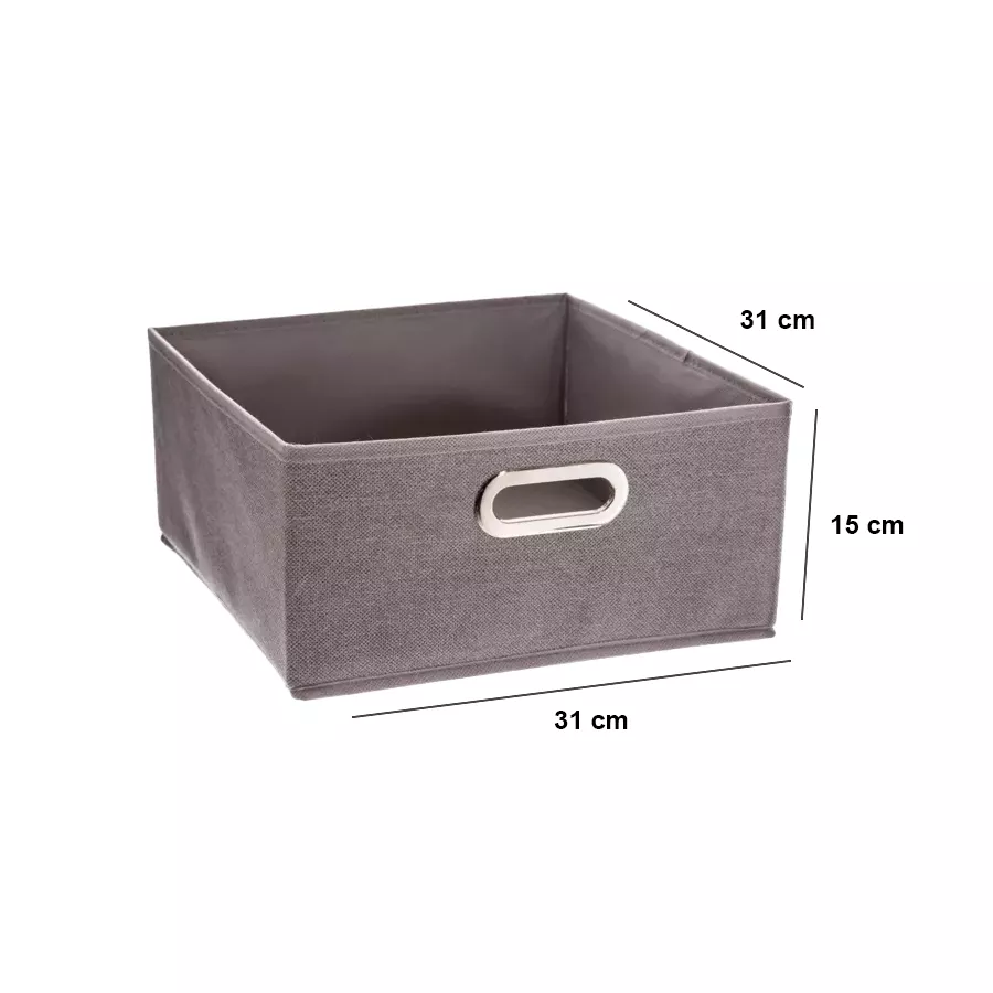 Contenitore (31 x 15 cm) Helena Grigio chiaro