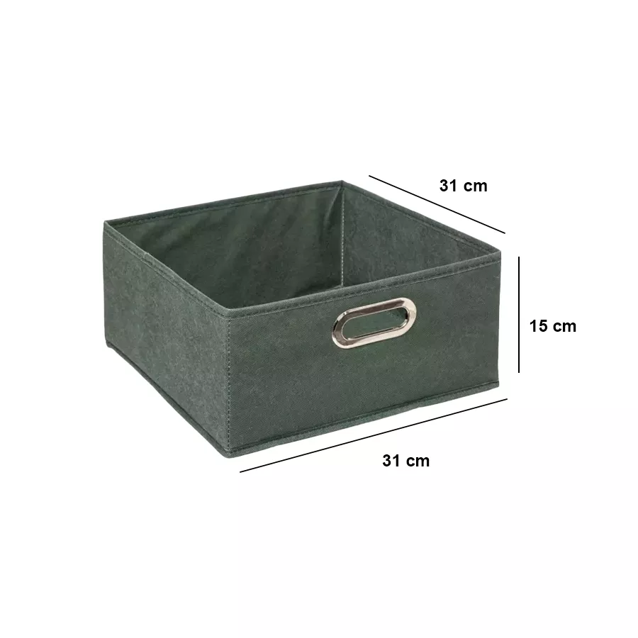 Panier de rangement (31 x 15 cm) Helena Vert kaki