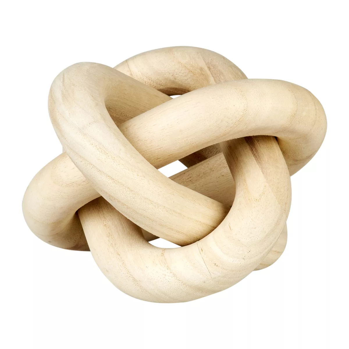 Knoten aus Holz zum Aufstellen (15 x 15 cm) Chaîne Beige