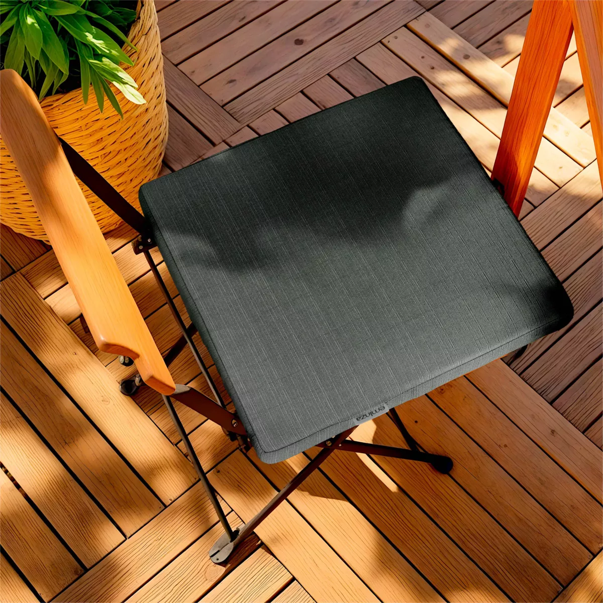 Cuscino per sedia da esterno quadrato (40 x 40 cm) Sunset Grigio antracite