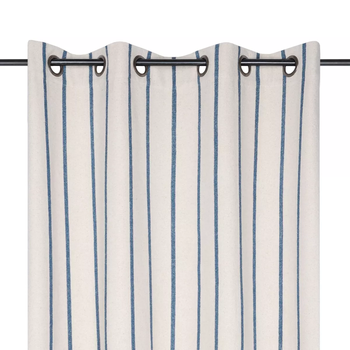 Rideau toile de coton (135 x 260 cm) Ocealys Bleu marine