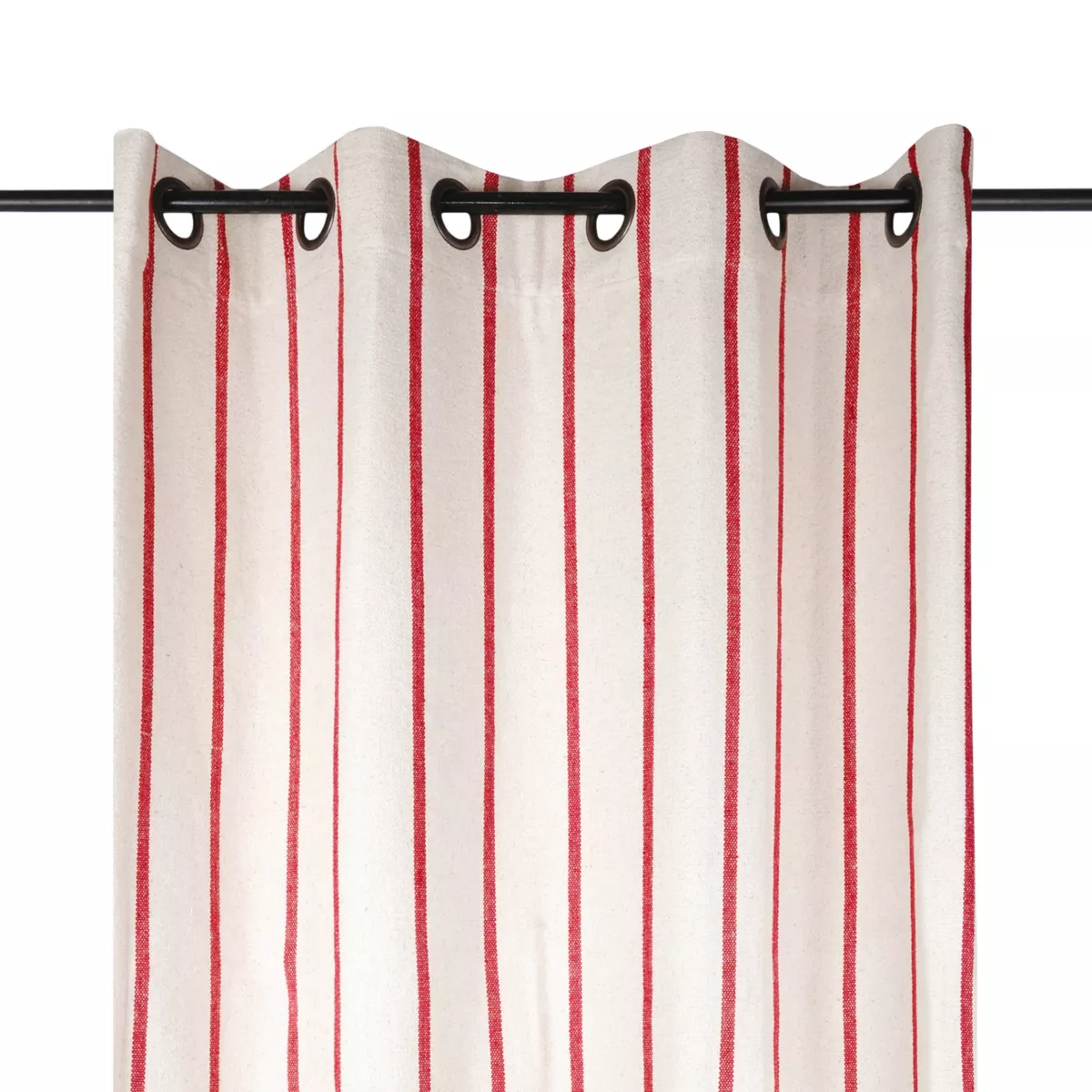 Rideau toile de coton (135 x 260 cm) Ocealys Rouge