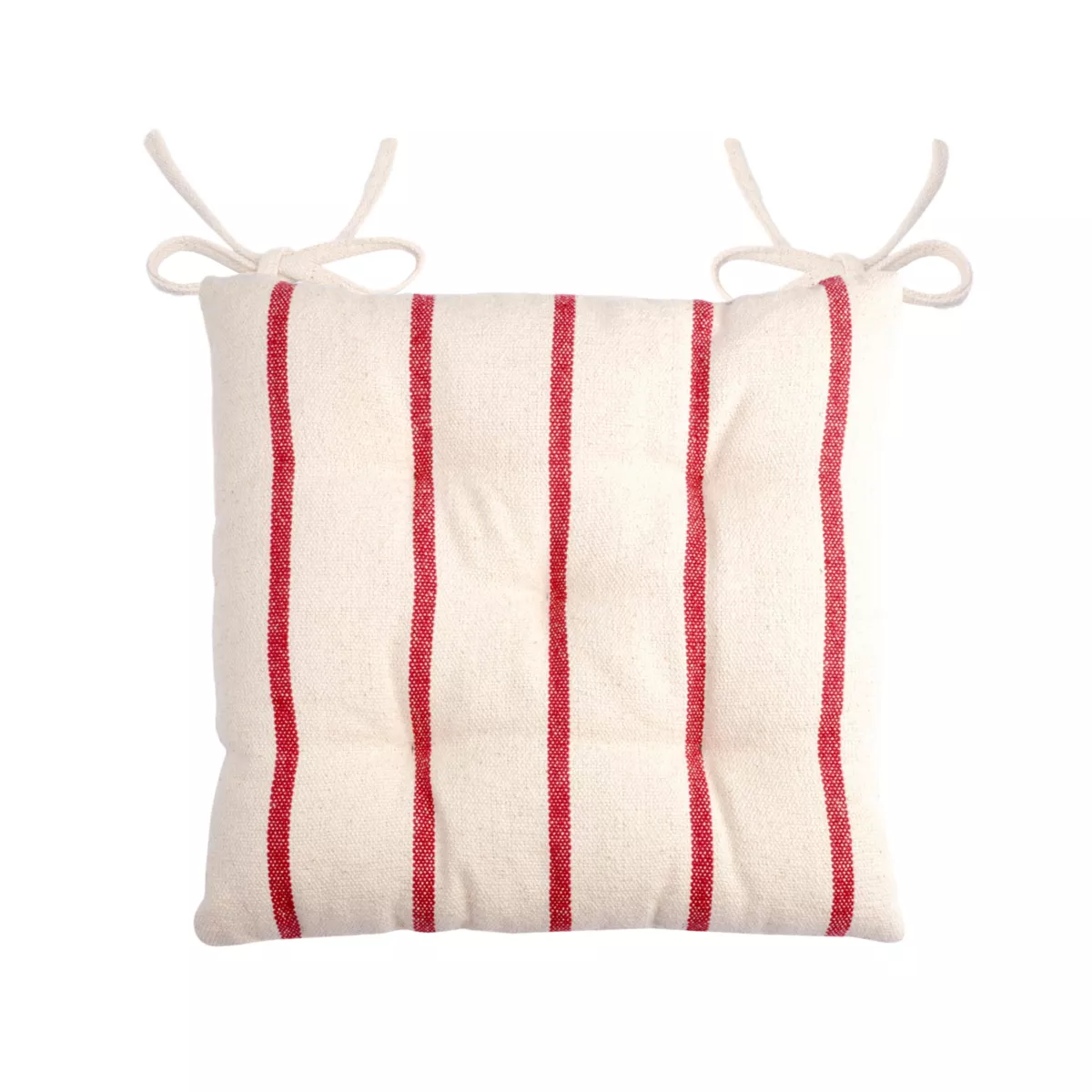 Coussin de chaise extérieur toile de coton (40 x 40 cm) Ocealys Rouge