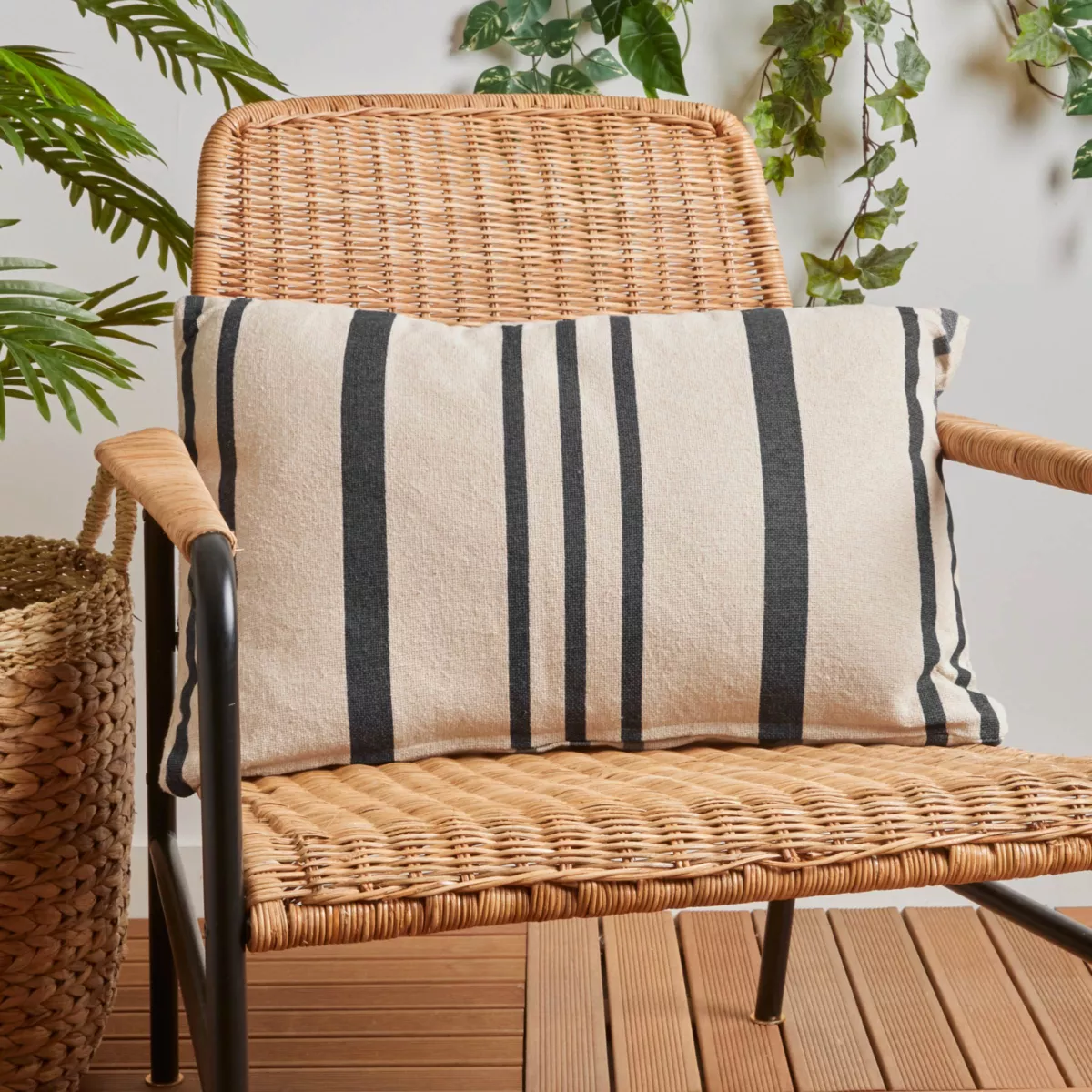 Cojín rectangular (60 cm) Manduel Gris pizarra