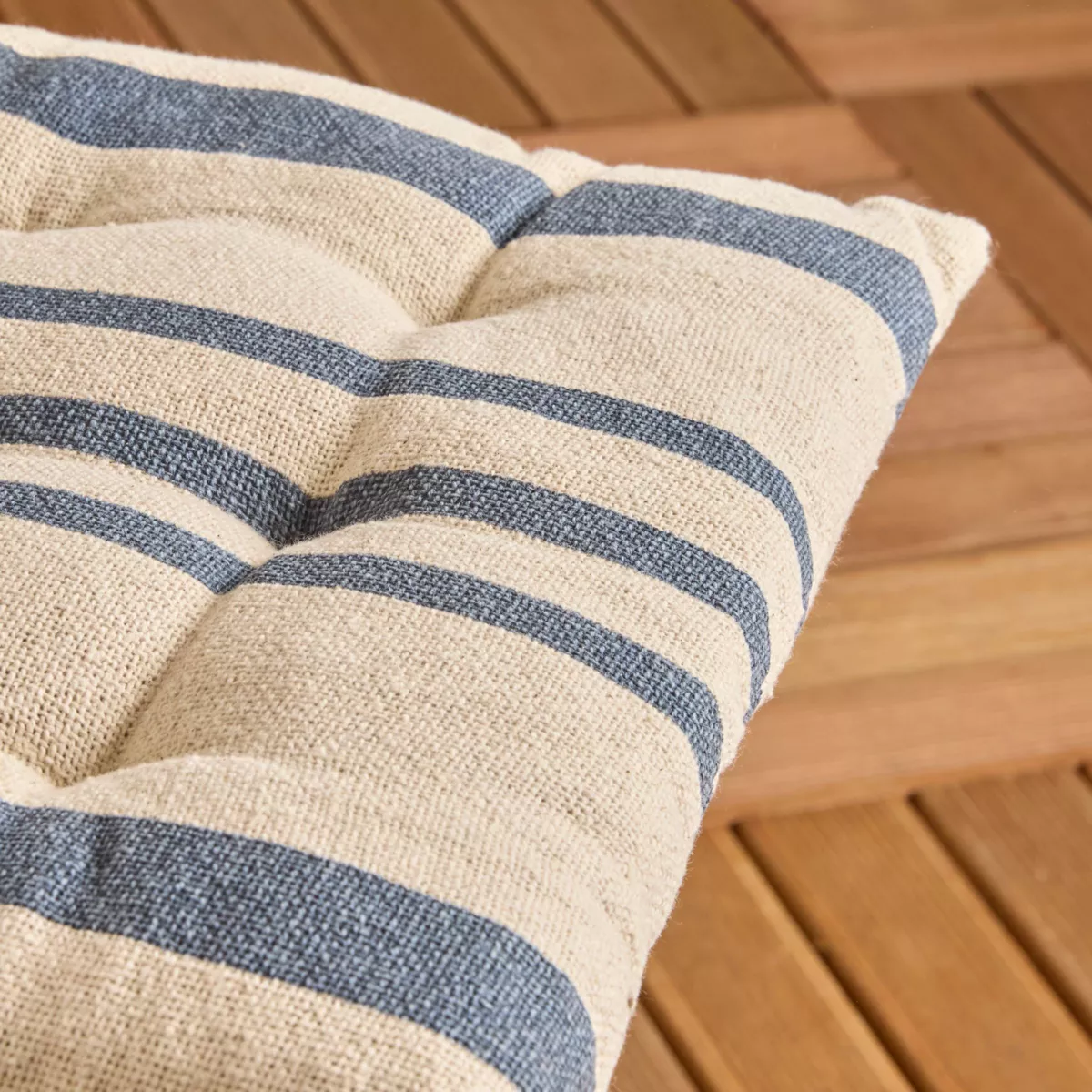 Coussin de chaise extérieur carré (38 x 38 cm) Nautica Bleu marine