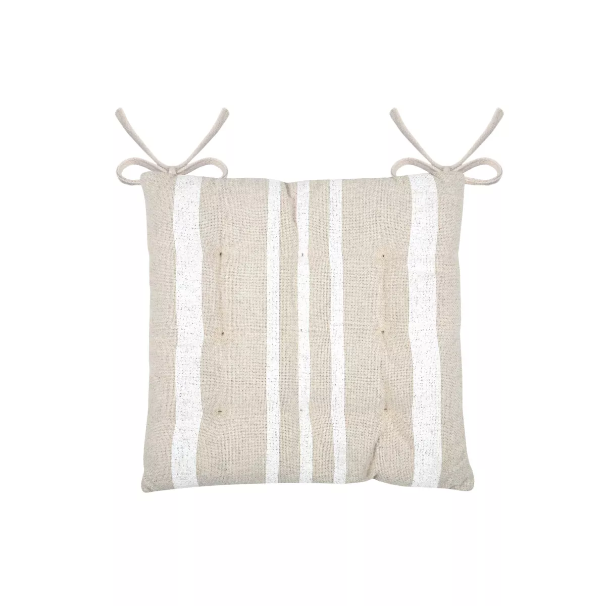 Coussin de chaise extérieur carré (38 x 38 cm) Nautica Ecru