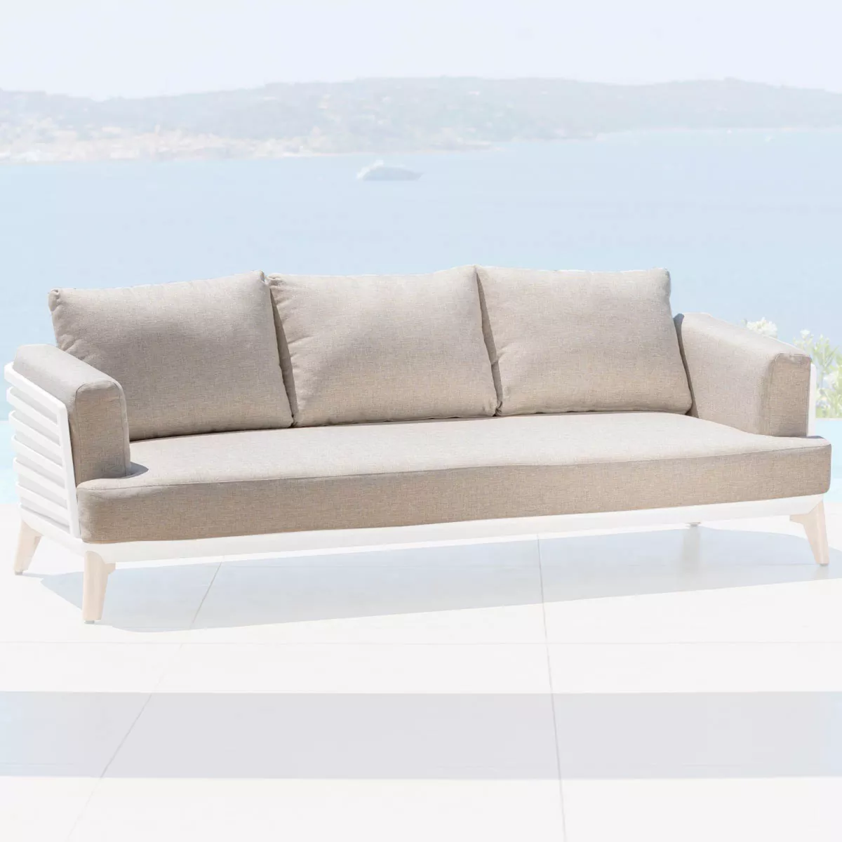 Fundas de cojÃ­n de repuesto para SofÃ  3 personas Monte Carlo Taupe