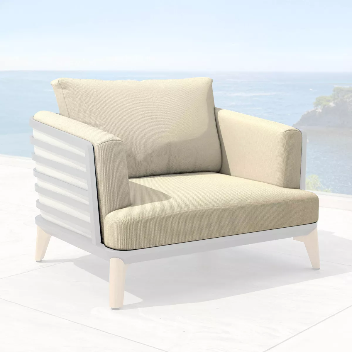 Vervangende kussens voor Fauteuil Monte Carlo Beige