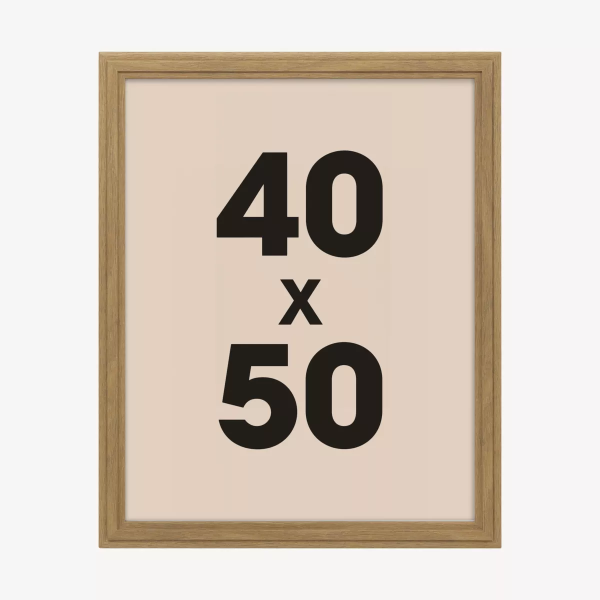 Cornice per foto da parete in legno (40 x 50 cm) Alix Marrone