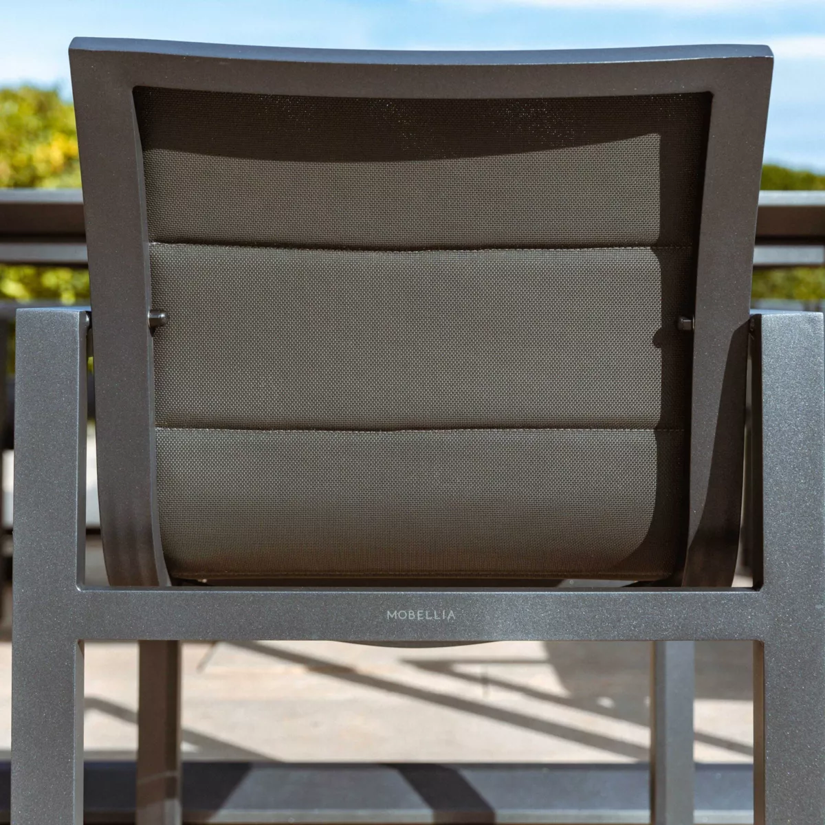 Lote de 2 sillones de jardín aluminio Elba Gris antracita