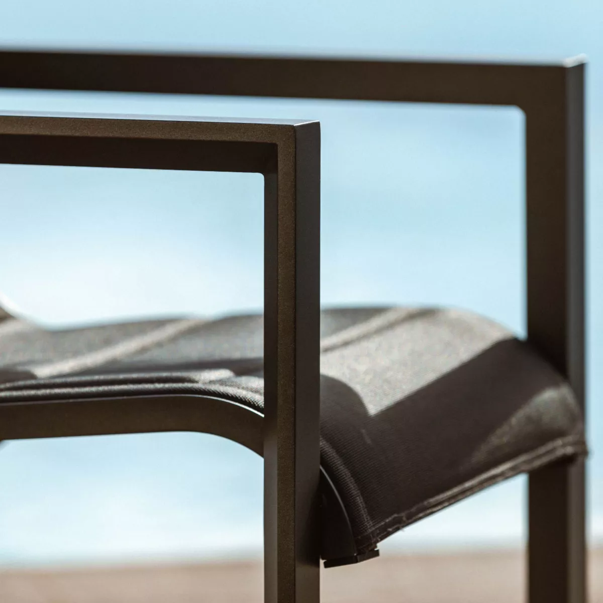 Lote de 2 sillones de jardín aluminio Elba Gris antracita