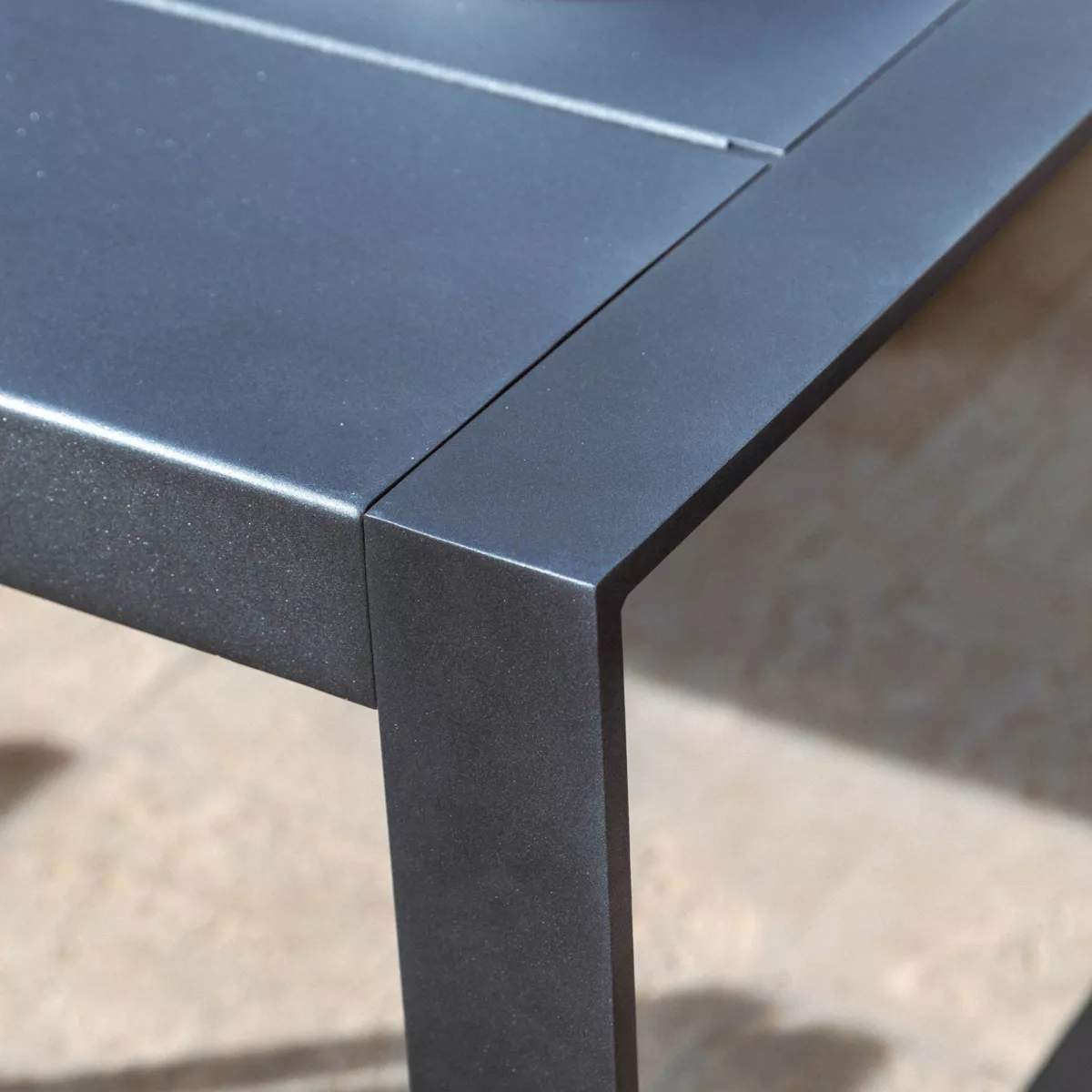 Table de jardin rectangulaire aluminium 10 places (240 x 118 cm) Elba Gris anthracite