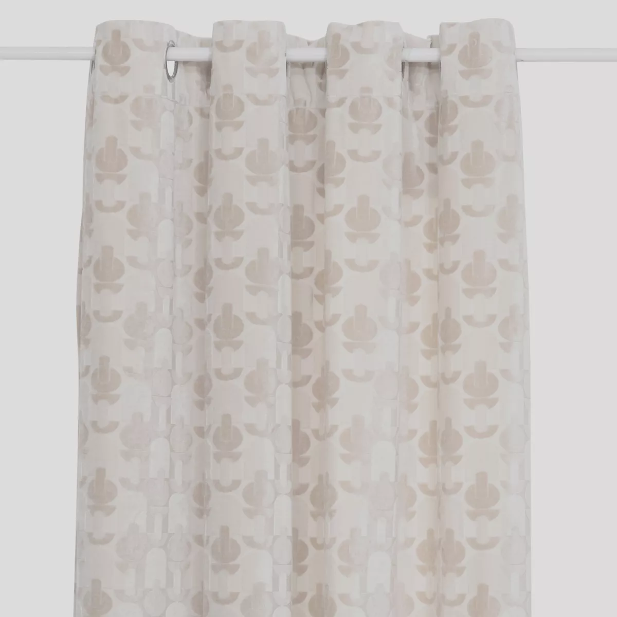 Tenda velluto (140 x 260 cm) Luna Ecru