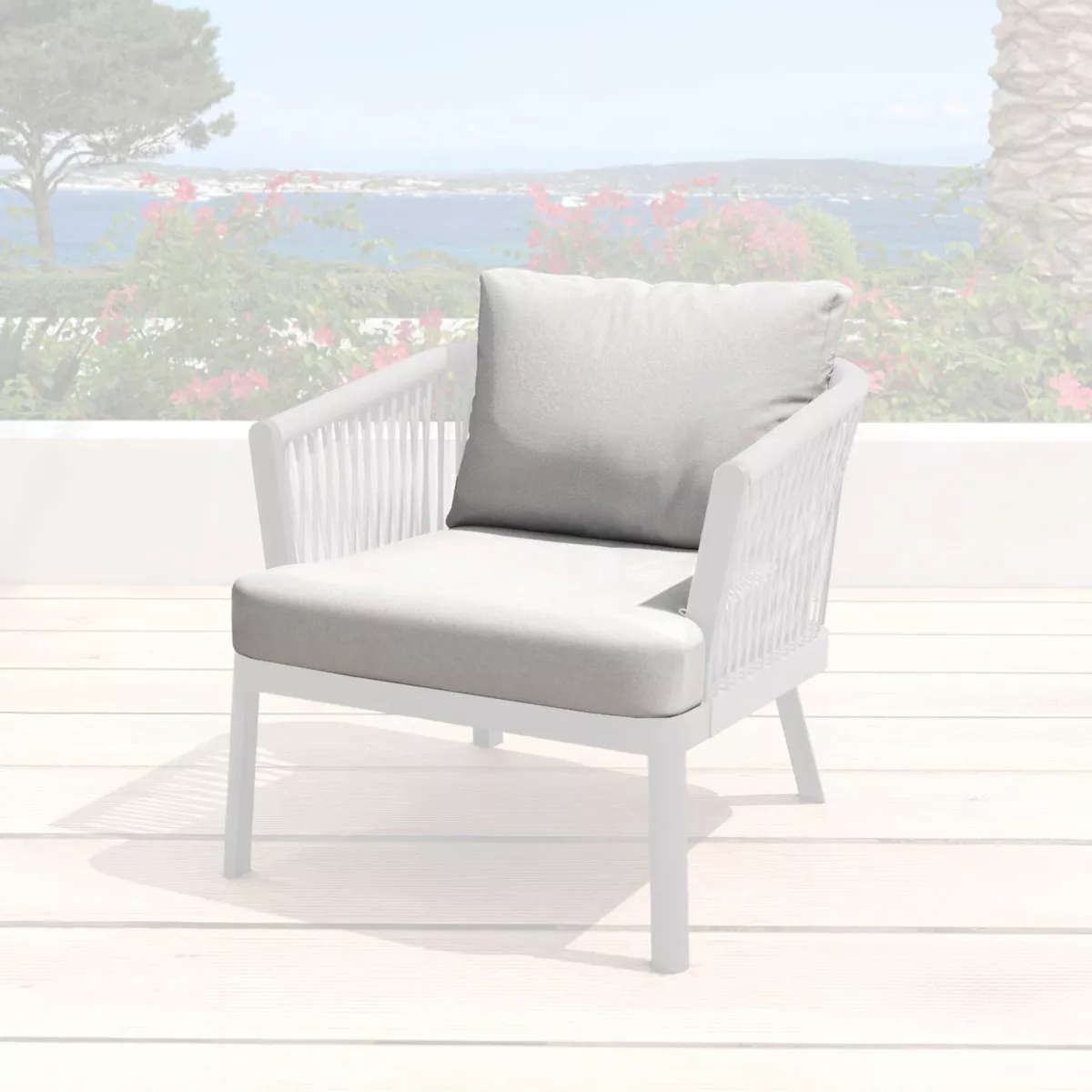 Vervangende kussens voor Fauteuil Amalfi Lichtgrijs