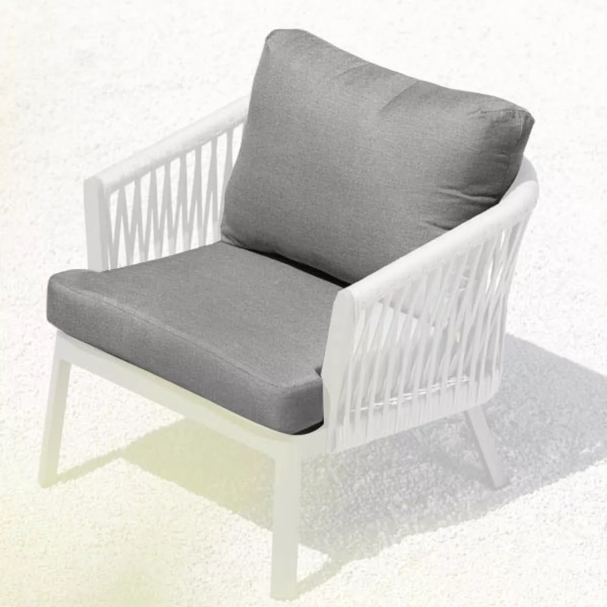 Housses de coussin de remplacement pour Fauteuil Amalfi Gris anthracite