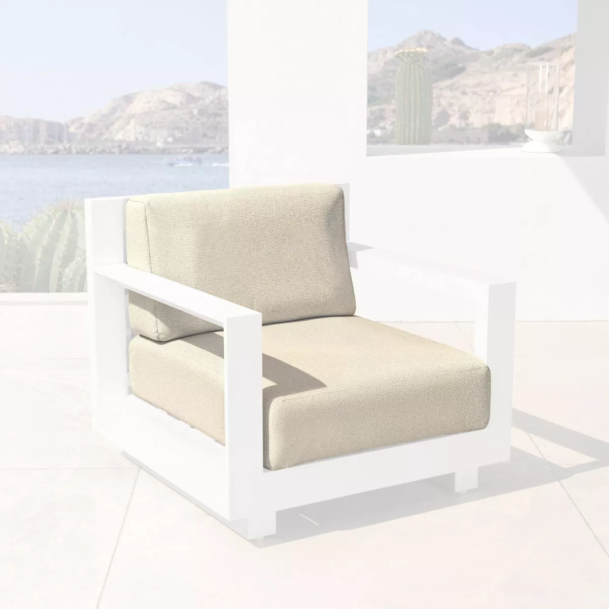 Vervangende kussens voor Fauteuil Elba Beige