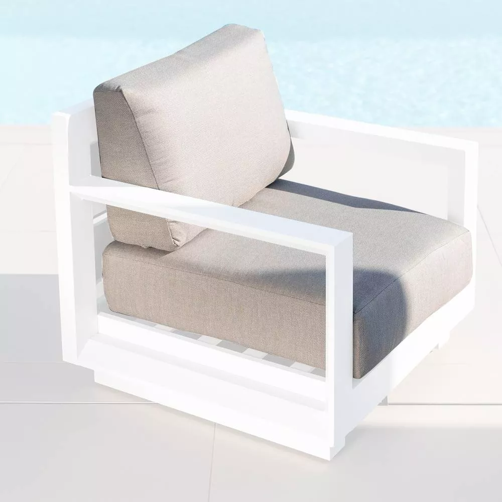 Housses de coussin de remplacement pour Fauteuil Elba Taupe