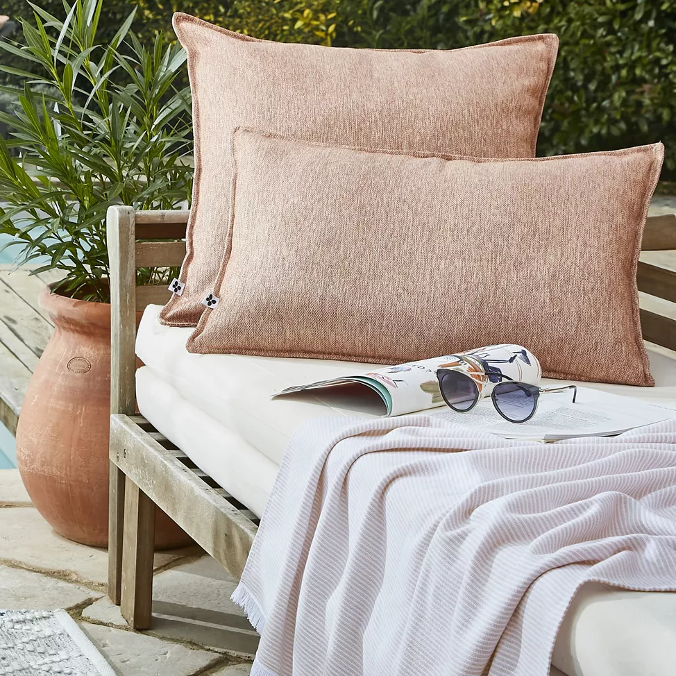 Housse de coussin 40 x 60 cm Polypropylne NAìA Corail