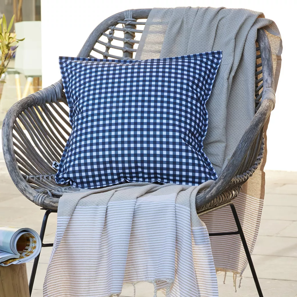 Housse de coussin 45 x 45 cm Polyester imprimŽ + enduction VICKIE Minuit