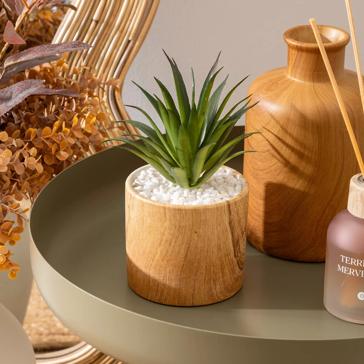 Kunstpflanze im Topf (H17 cm) Sao Fettpflanze