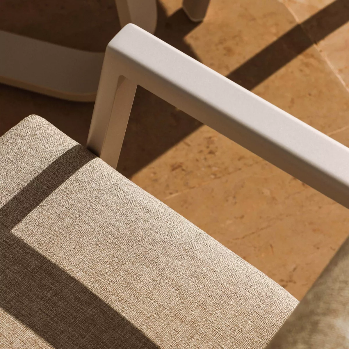 Sillón de jardín aluminio Long Beach Blanco