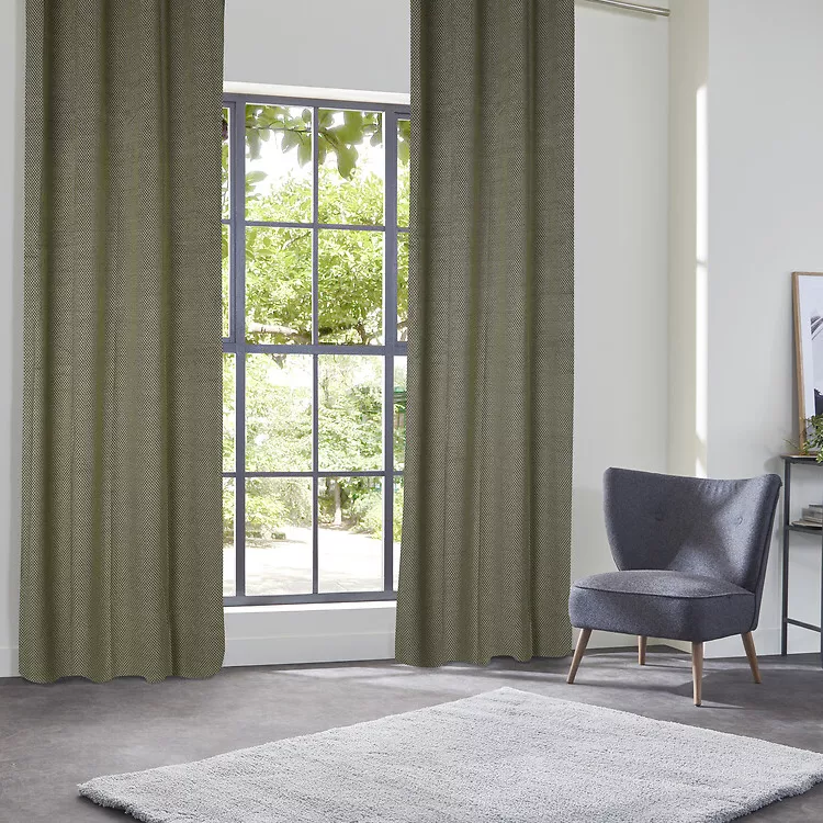 Tenda oscurante velluto (135 x 260 cm) Yupi Verde cachi 