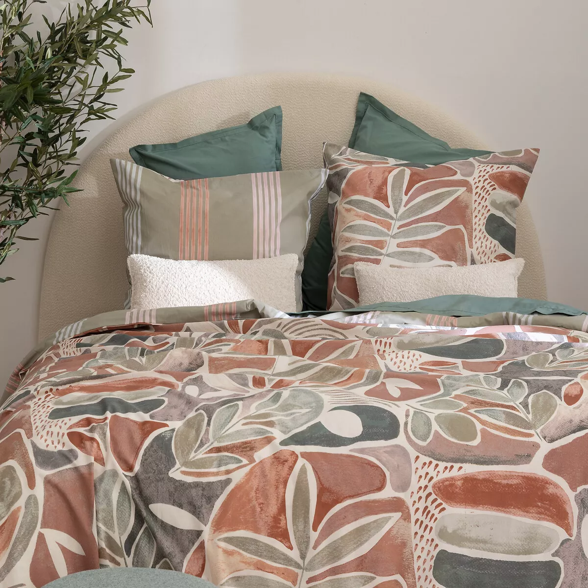 Funda nórdica y dos fundas de almohadas algodón (240 x 220 cm) Alvaro Multicolor